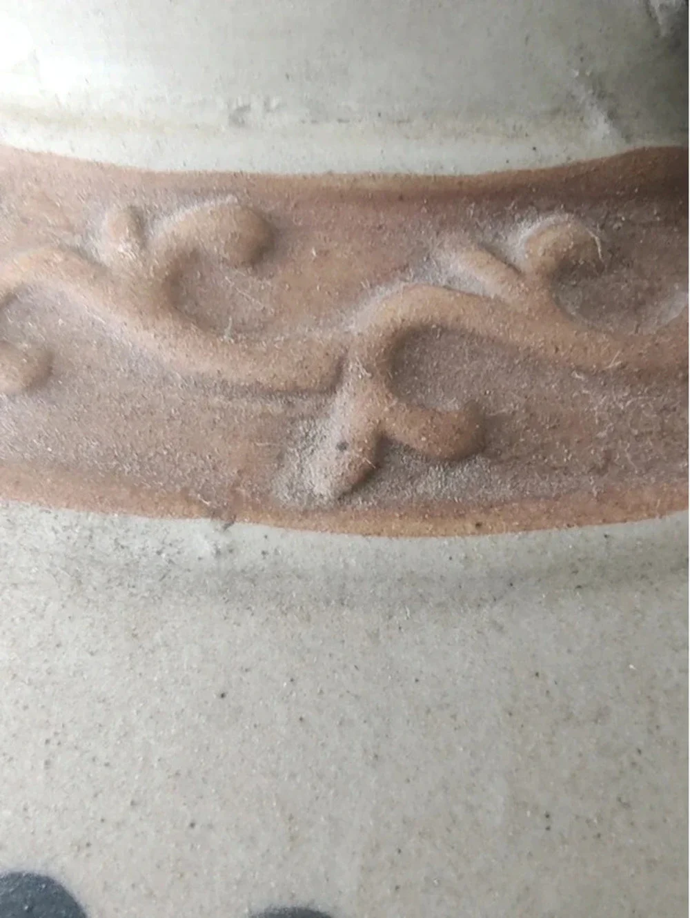 Greek Style Amphora Vase, Hand-Painted Floral Motif, Unmarked